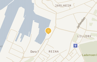 Kart med med nål på restauranten