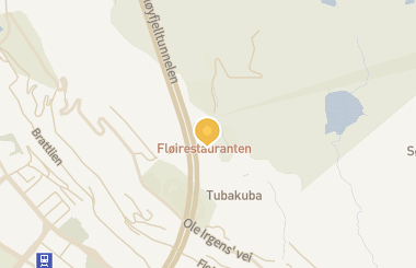 Kart med med nål på restauranten