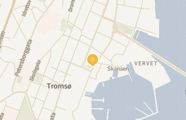 Kart med med nål på restauranten