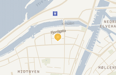 Kart med med nål på restauranten