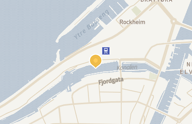 Kart med med nål på restauranten