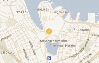 Kart med med nål på restauranten