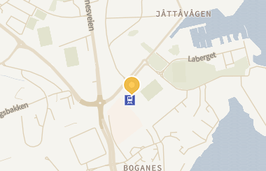 Kart med med nål på restauranten