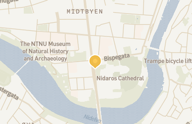 Kart med med nål på restauranten