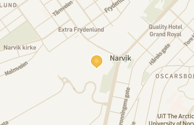 Kart med med nål på restauranten