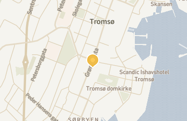 Kart med med nål på restauranten