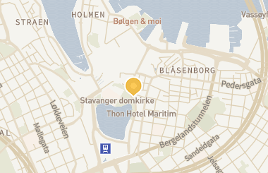 Kart med med nål på restauranten