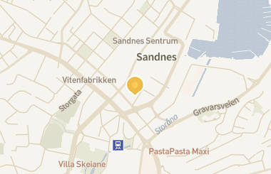 Kart med med nål på restauranten