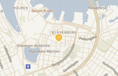 Kart med med nål på restauranten