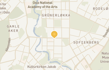 Kart med med nål på restauranten