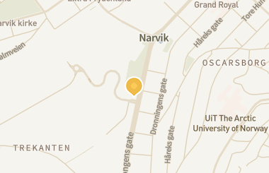 Kart med med nål på restauranten