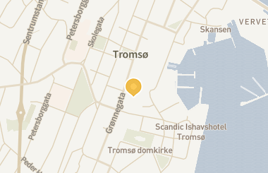 Kart med med nål på restauranten