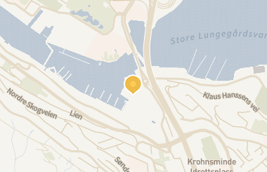 Kart med med nål på restauranten