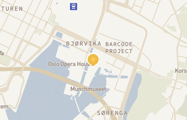 Kart med med nål på restauranten