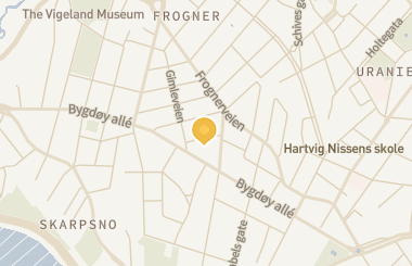 Kart med med nål på restauranten